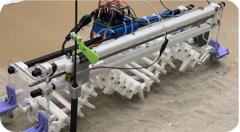 Tree-planting robot prototype