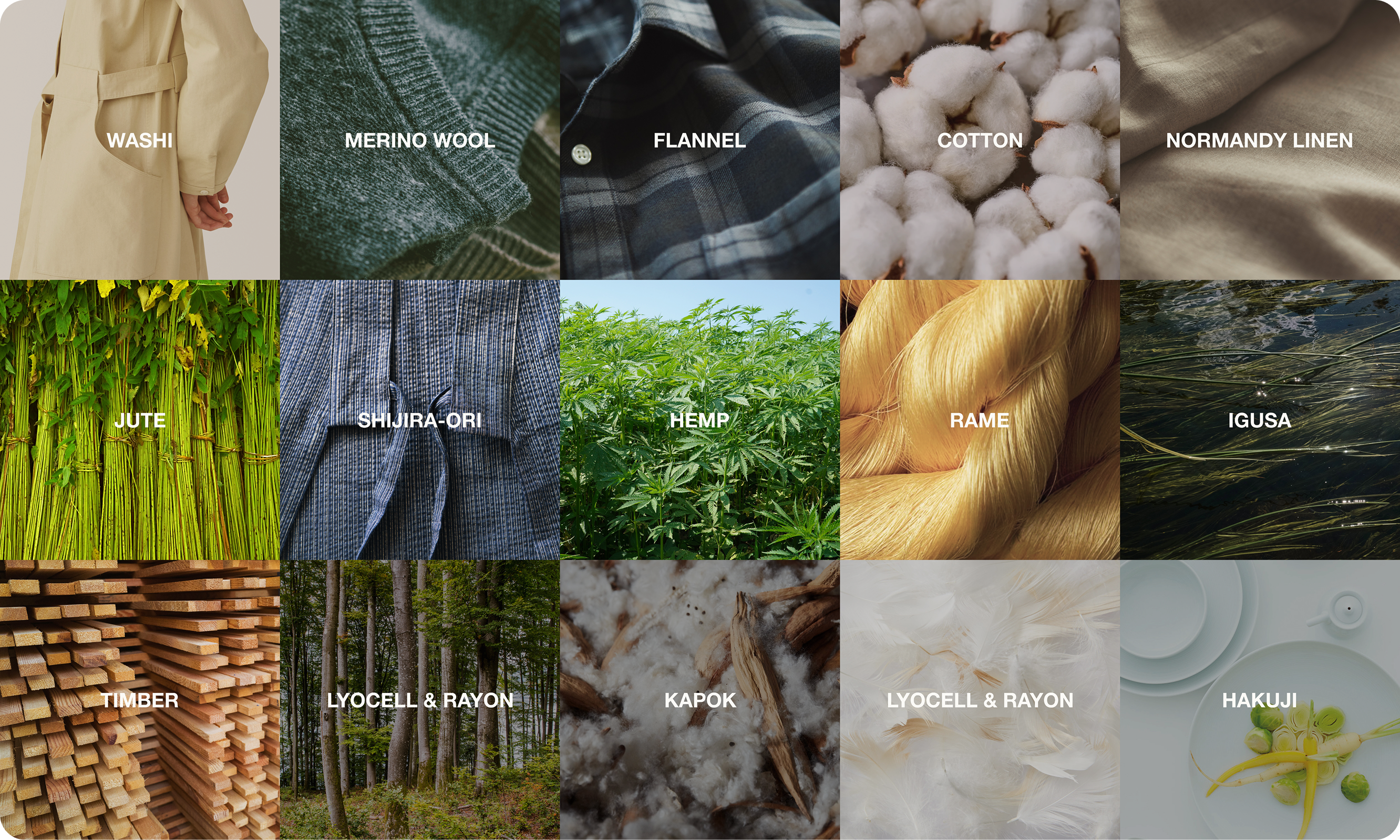 Redesign: material showcase