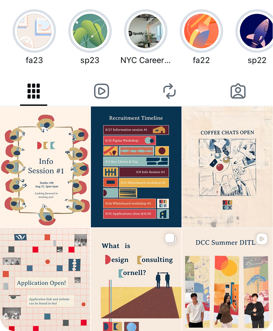 Profile page on Instagram
